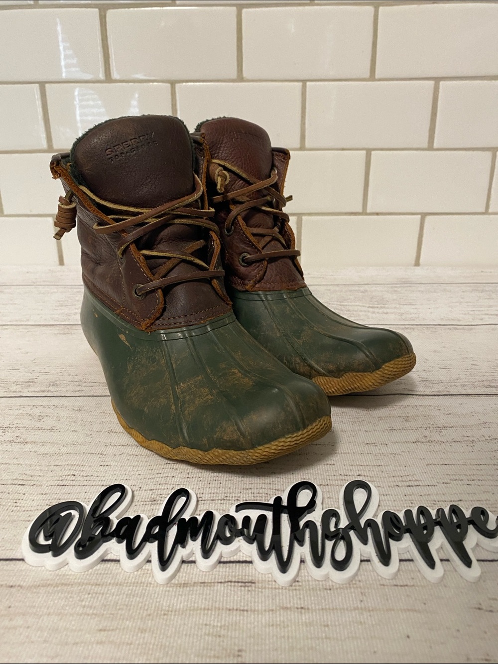 Vintage Sperry Waterproof Rubber Duck Boots - Women's 7